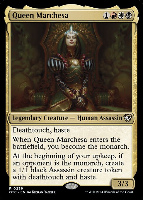 Queen Marchesa - Outlaws of Thunder Junction Commander Rare Card