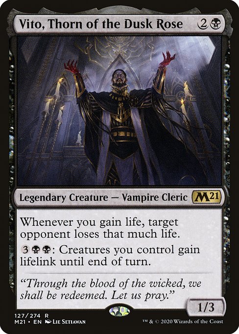 Vito, Thorn of the Dusk Rose - Core Set 2021 Rare Card