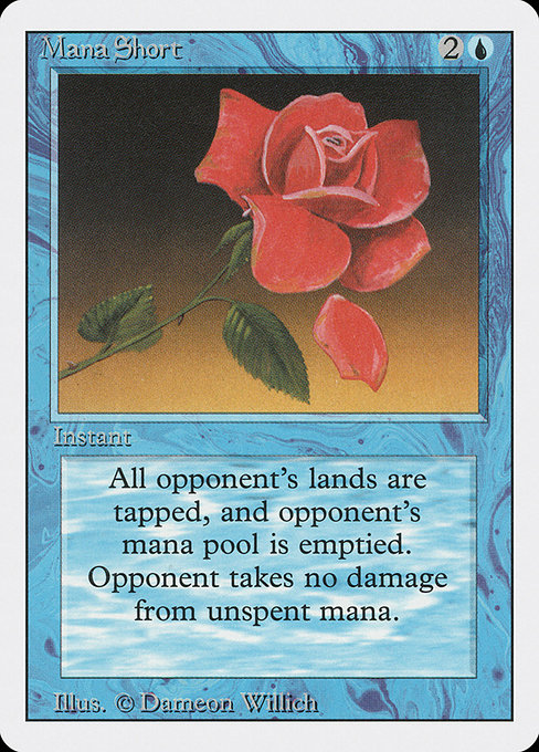 Mana Short - Revised Edition Rare Card