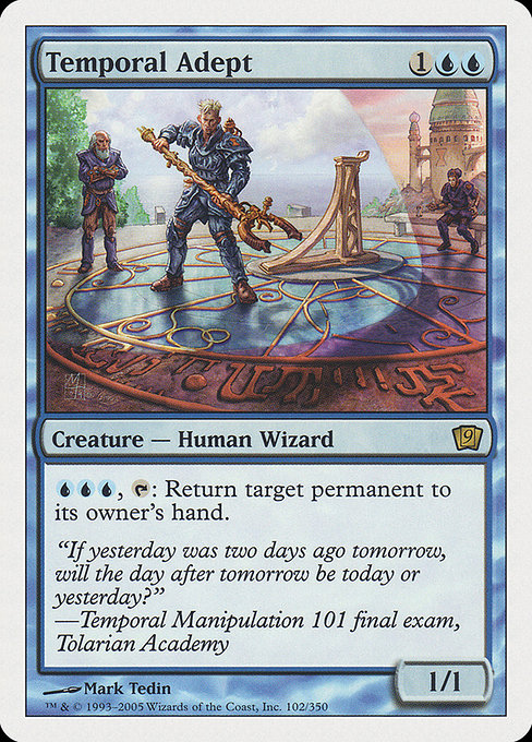 Temporal Adept - Ninth Edition Rare Card