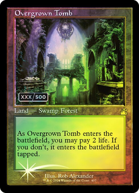 Overgrown Tomb - Ravnica Remastered Rare Card