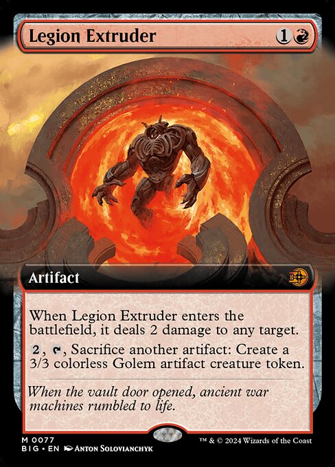 Legion Extruder - The Big Score Mythic Card