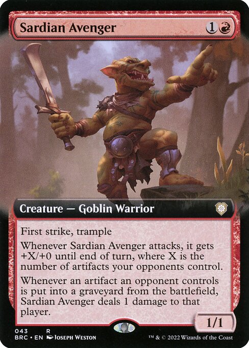 Sardian Avenger - The Brothers' War Commander Rare Card