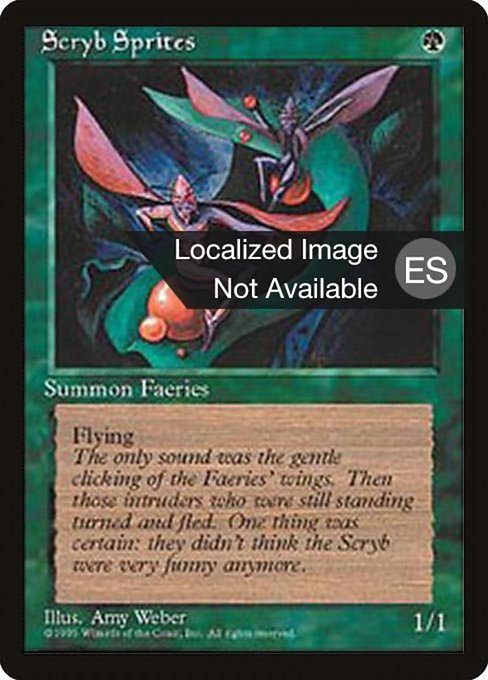 Scryb Sprites - Fourth Edition Foreign Black Border Common Card