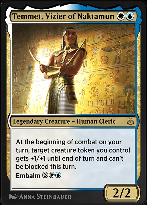 Temmet, Vizier of Naktamun - Amonkhet Remastered Rare Card