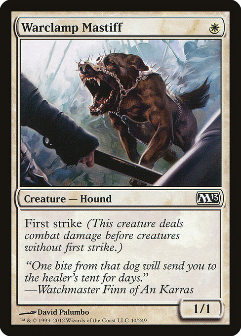 Warclamp Mastiff - Magic 2013 Common Card