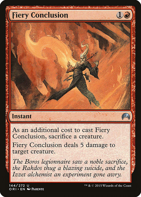 Fiery Conclusion - Magic Origins Uncommon Card