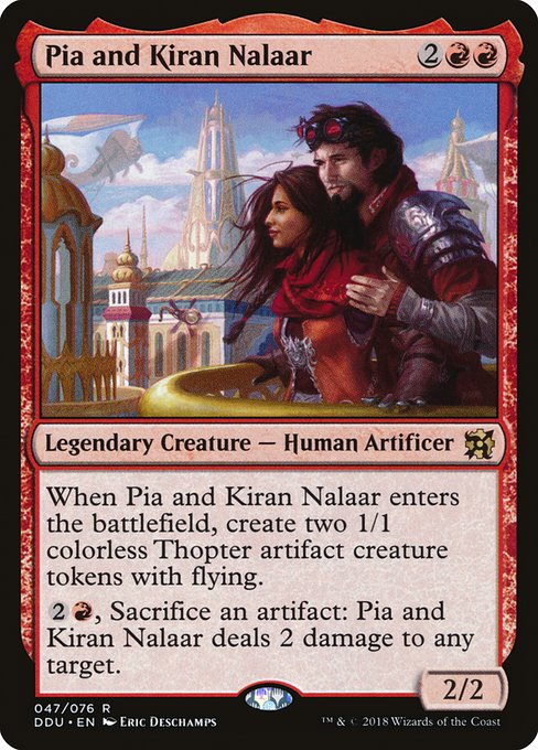 Pia and Kiran Nalaar - Duel Decks: Elves vs. Inventors Rare Card