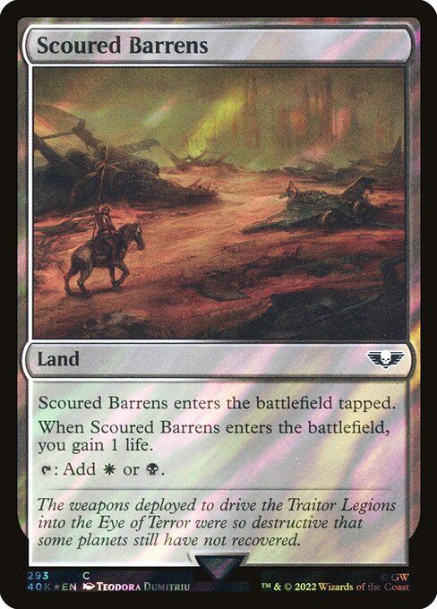 Scoured Barrens - Warhammer 40,000 Commander Common Card