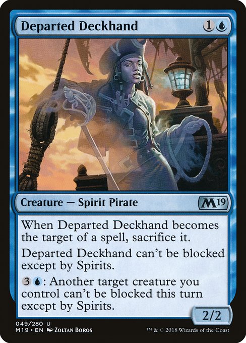 Departed Deckhand - Core Set 2019 Uncommon Card