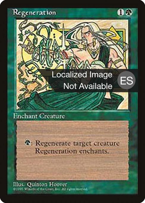 Regeneration - Fourth Edition Foreign Black Border Common Card
