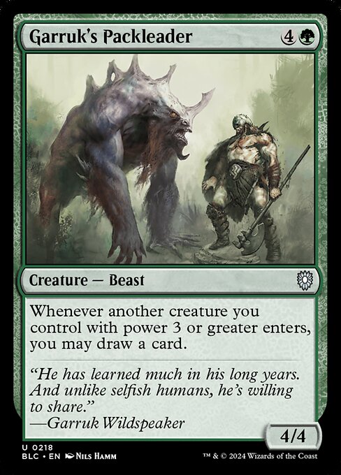 Garruk's Packleader - Bloomburrow Commander Uncommon Card