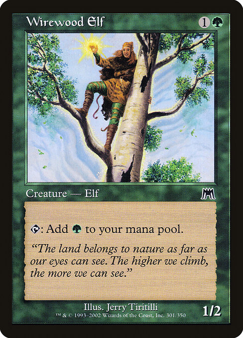 Wirewood Elf - Onslaught Common Card