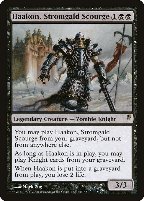 Haakon, Stromgald Scourge - Coldsnap Rare Card