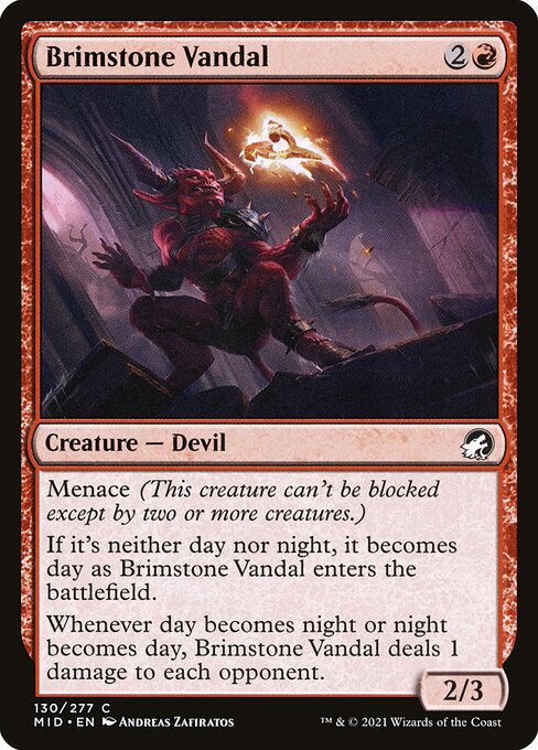 Brimstone Vandal - Innistrad: Midnight Hunt Common Card
