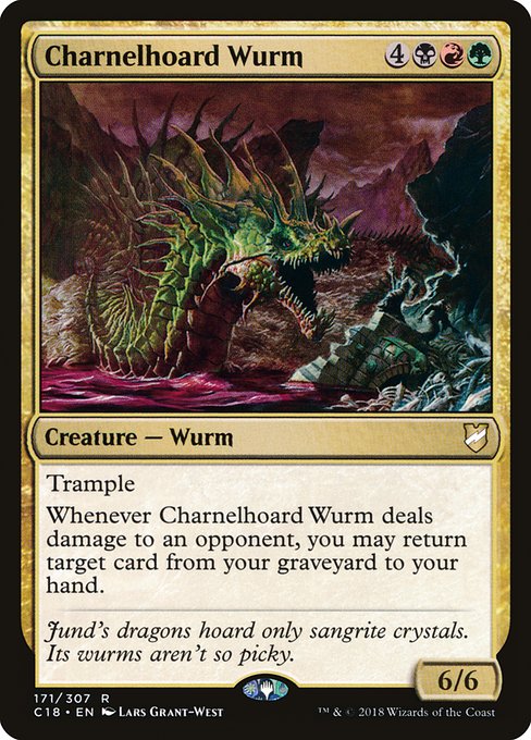 Charnelhoard Wurm - Commander 2018 Rare Card