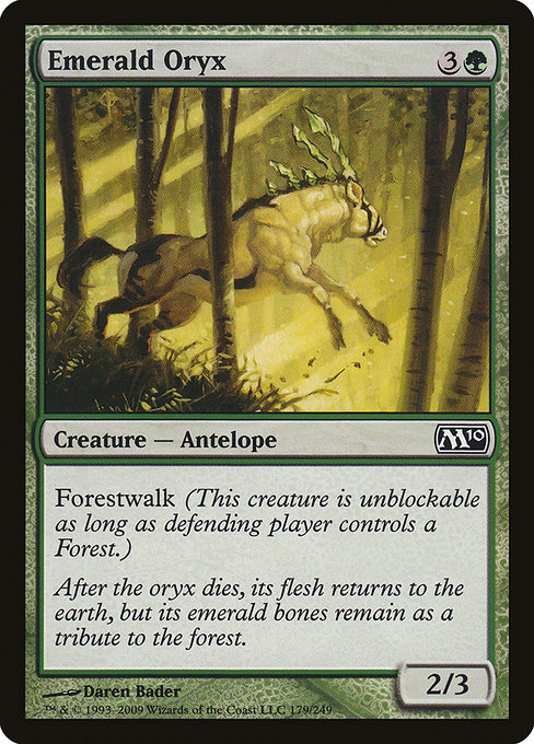 Emerald Oryx - Magic 2010 Common Card