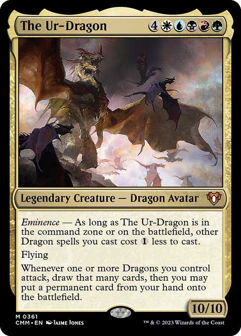 The Ur-Dragon - Commander Masters Mythic Card