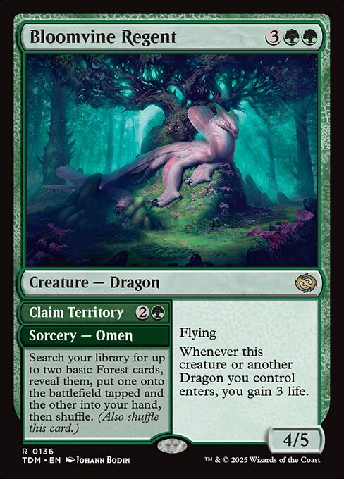Bloomvine Regent // Claim Territory - Tarkir: Dragonstorm Rare Card