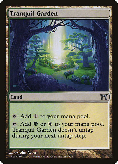 Tranquil Garden - Champions of Kamigawa Uncommon Card