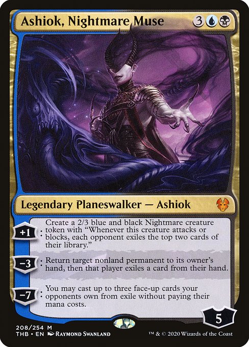Ashiok, Nightmare Muse - Theros Beyond Death Mythic Card