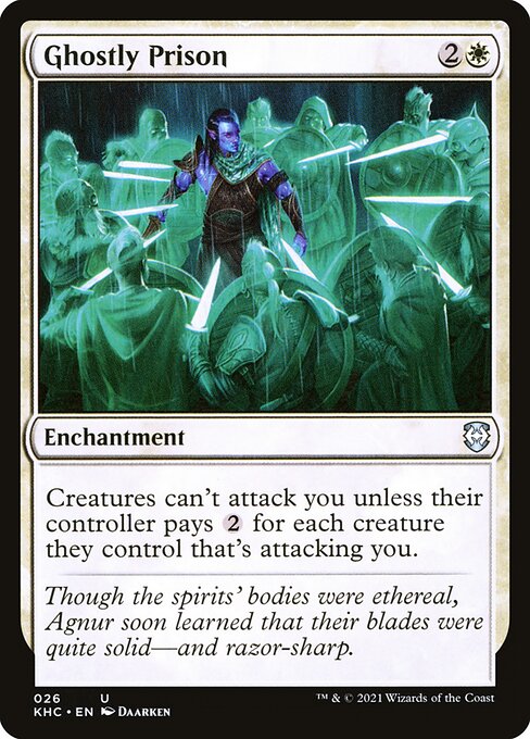 Ghostly Prison - Kaldheim Commander Uncommon Card
