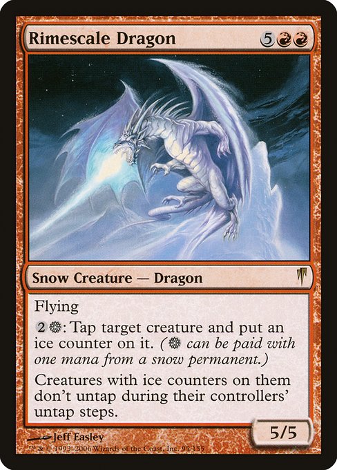 Rimescale Dragon - Coldsnap Rare Card