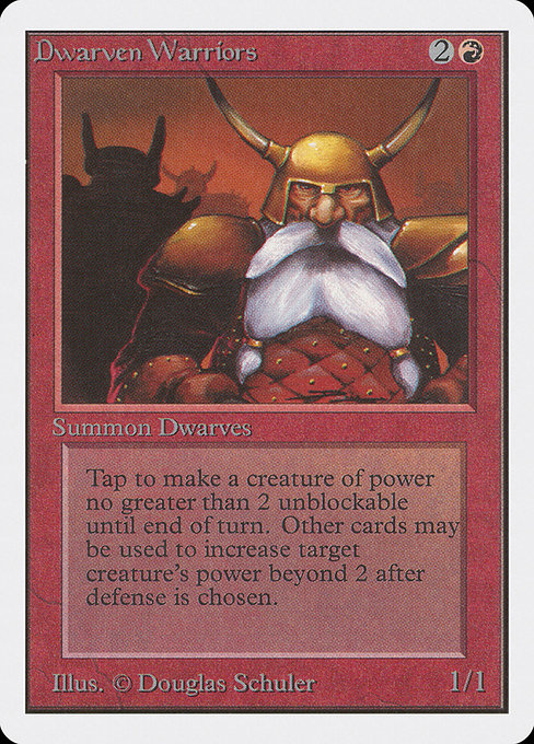 Dwarven Warriors - Unlimited Edition Common Card