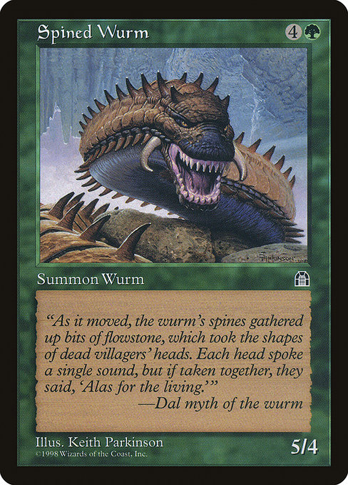 Spined Wurm - Stronghold Common Card