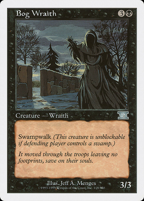 Bog Wraith - Classic Sixth Edition Uncommon Card