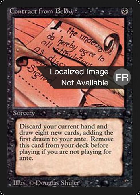 Contract from Below - Foreign Black Border Rare Card