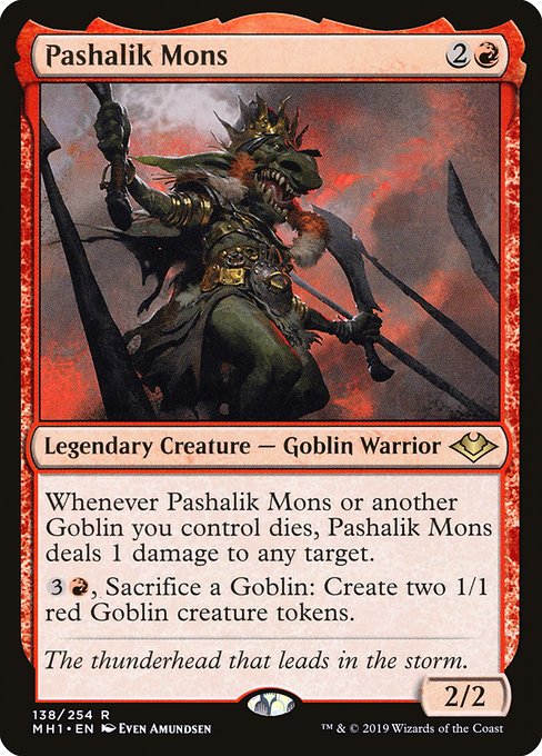 Pashalik Mons - Modern Horizons Rare Card
