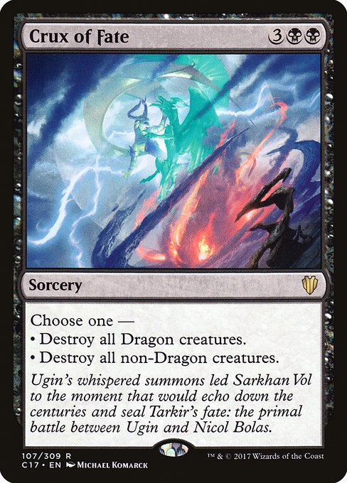 Crux of Fate - Commander 2017 Rare Card