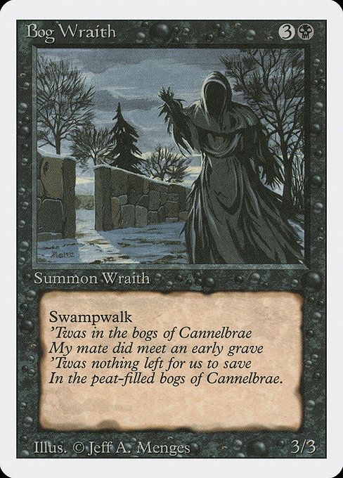 Bog Wraith - Revised Edition Uncommon Card