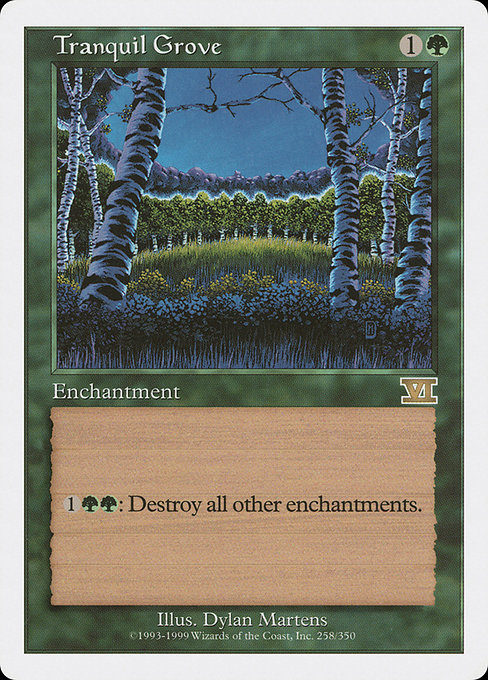 Tranquil Grove - Classic Sixth Edition Rare Card
