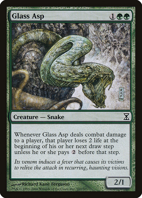 Glass Asp - Time Spiral Common Card