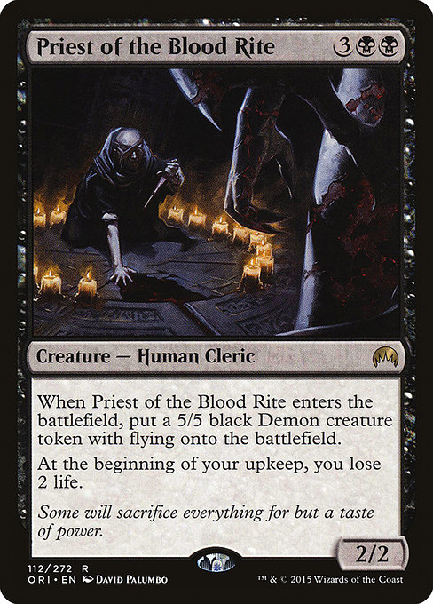 Priest of the Blood Rite - Magic Origins Rare Card