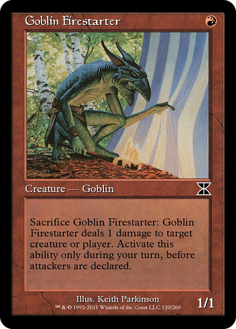 Goblin Firestarter - Masters Edition IV Common Card