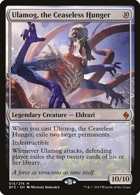 Ulamog, the Ceaseless Hunger - Battle for Zendikar Mythic Card