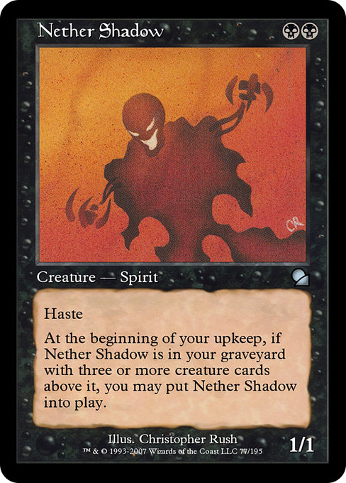 Nether Shadow - Masters Edition Uncommon Card