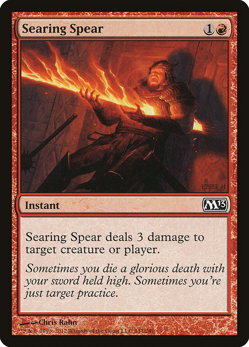 Searing Spear - Magic 2013 Common Card
