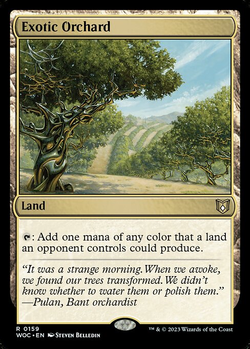 Exotic Orchard - Wilds of Eldraine Commander Rare Card