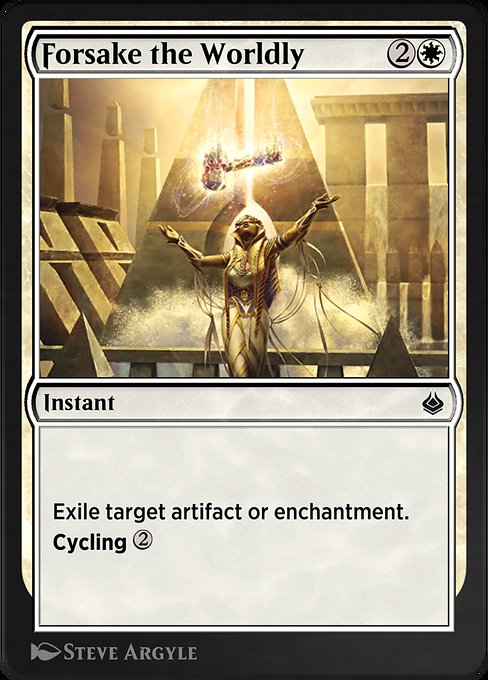 Forsake the Worldly - Amonkhet Remastered Common Card