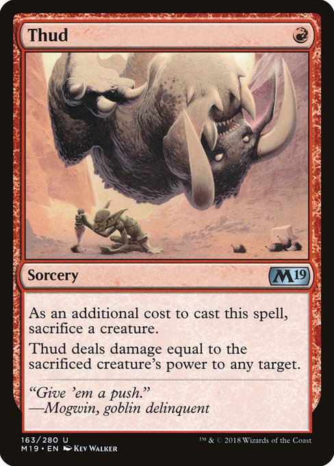 Thud - Core Set 2019 Uncommon Card