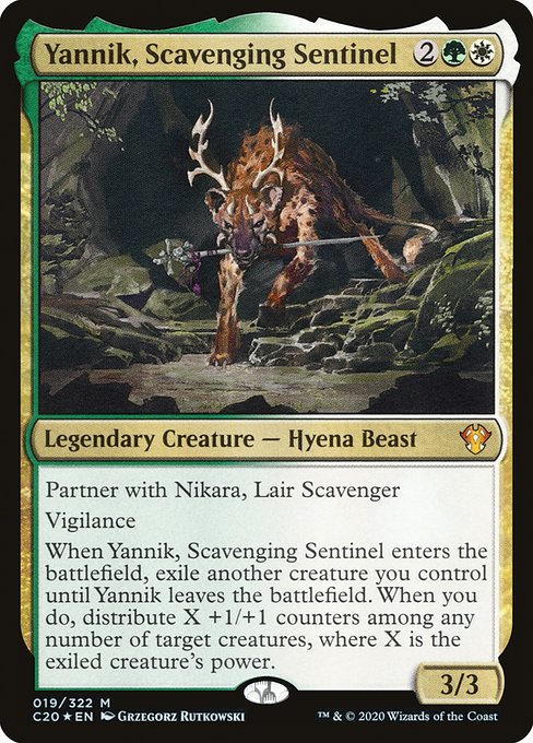 Yannik, Scavenging Sentinel - Commander 2020 Mythic Card