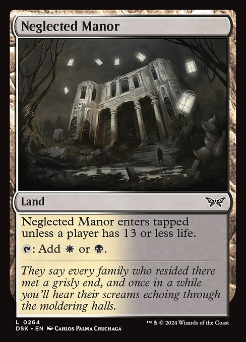 Neglected Manor - Duskmourn: House of Horror Common Card