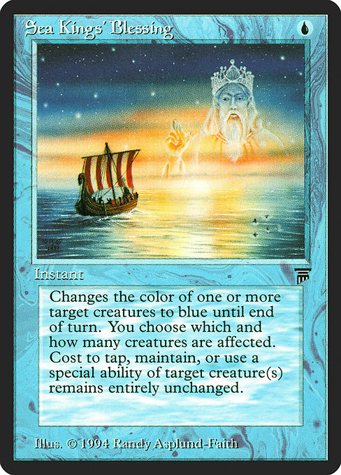 Sea Kings' Blessing - Legends Uncommon Card