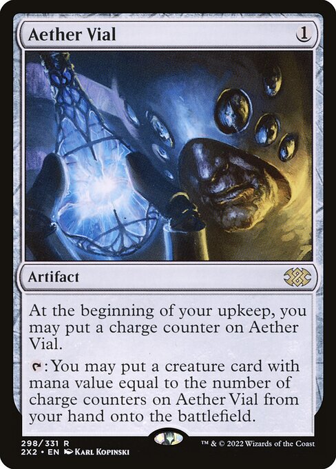 Aether Vial - Double Masters 2022 Rare Card