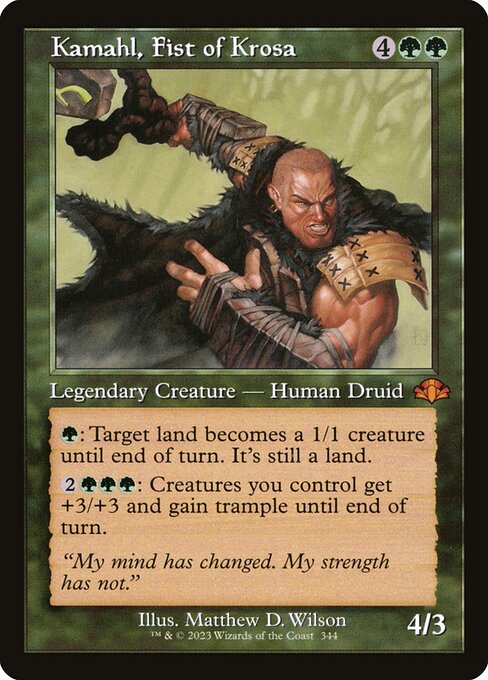 Kamahl, Fist of Krosa - Dominaria Remastered Mythic Card