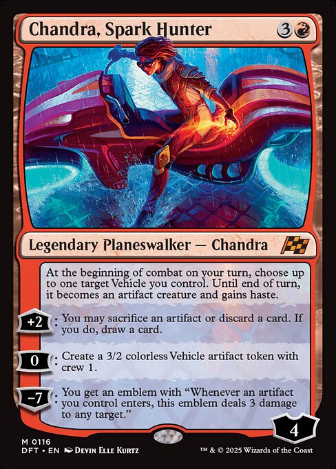 Chandra, Spark Hunter - Aetherdrift Mythic Card